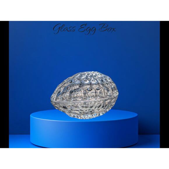 Crystal Egg With Lid - Picture 1 of 6